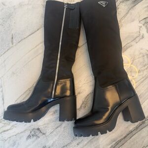 Prada Black Women's Knee-High Boots